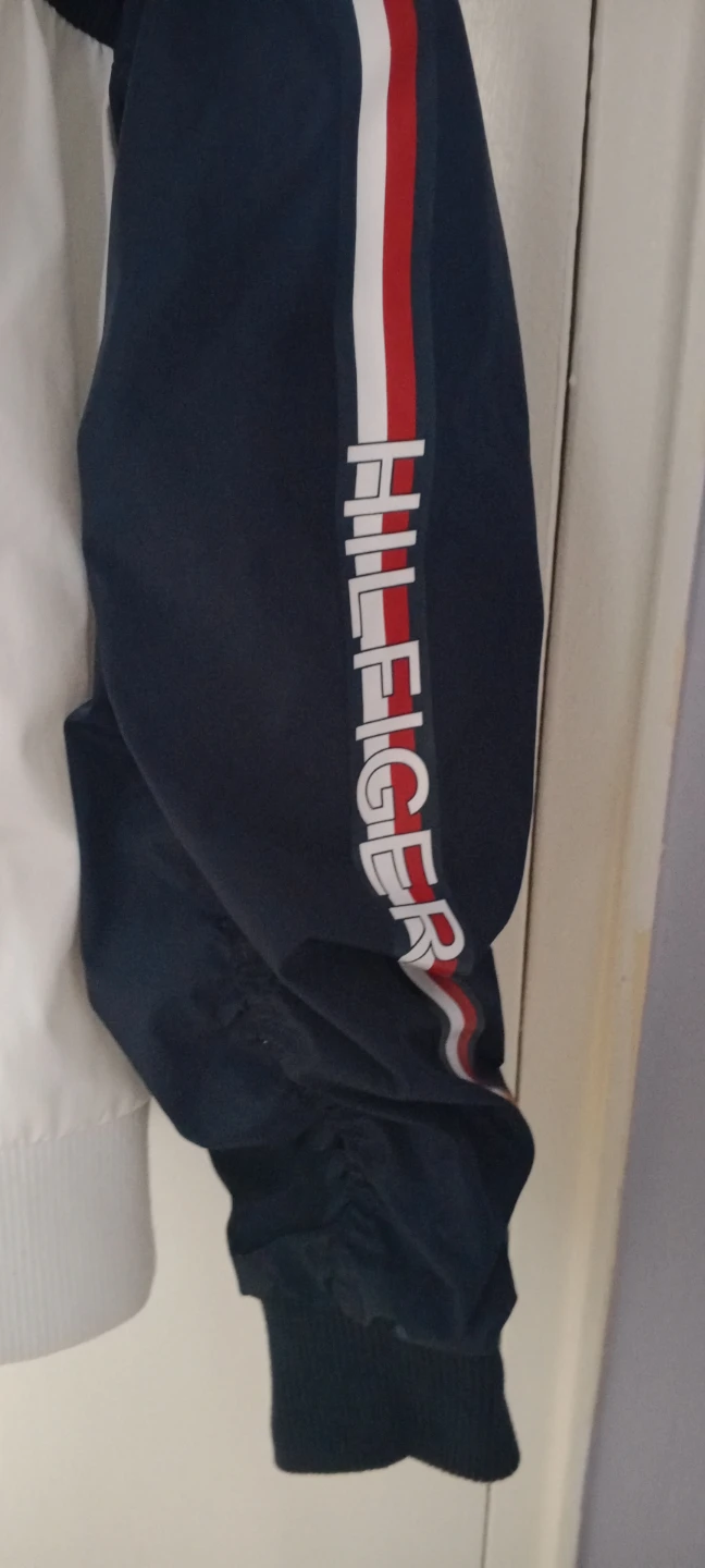 Tommy Hilfiger Navy Blue & White Track Jacket - Size M - photo 3