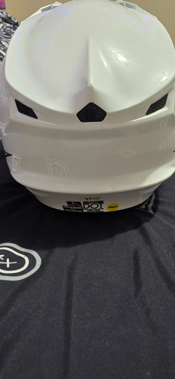 Troy Lee Designs White Helmet - photo 3