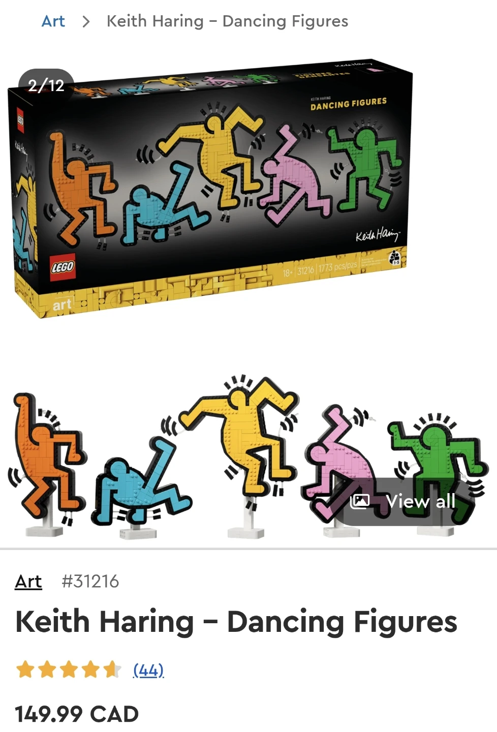 LEGO Art Keith Haring Dancing Figures Set #31216