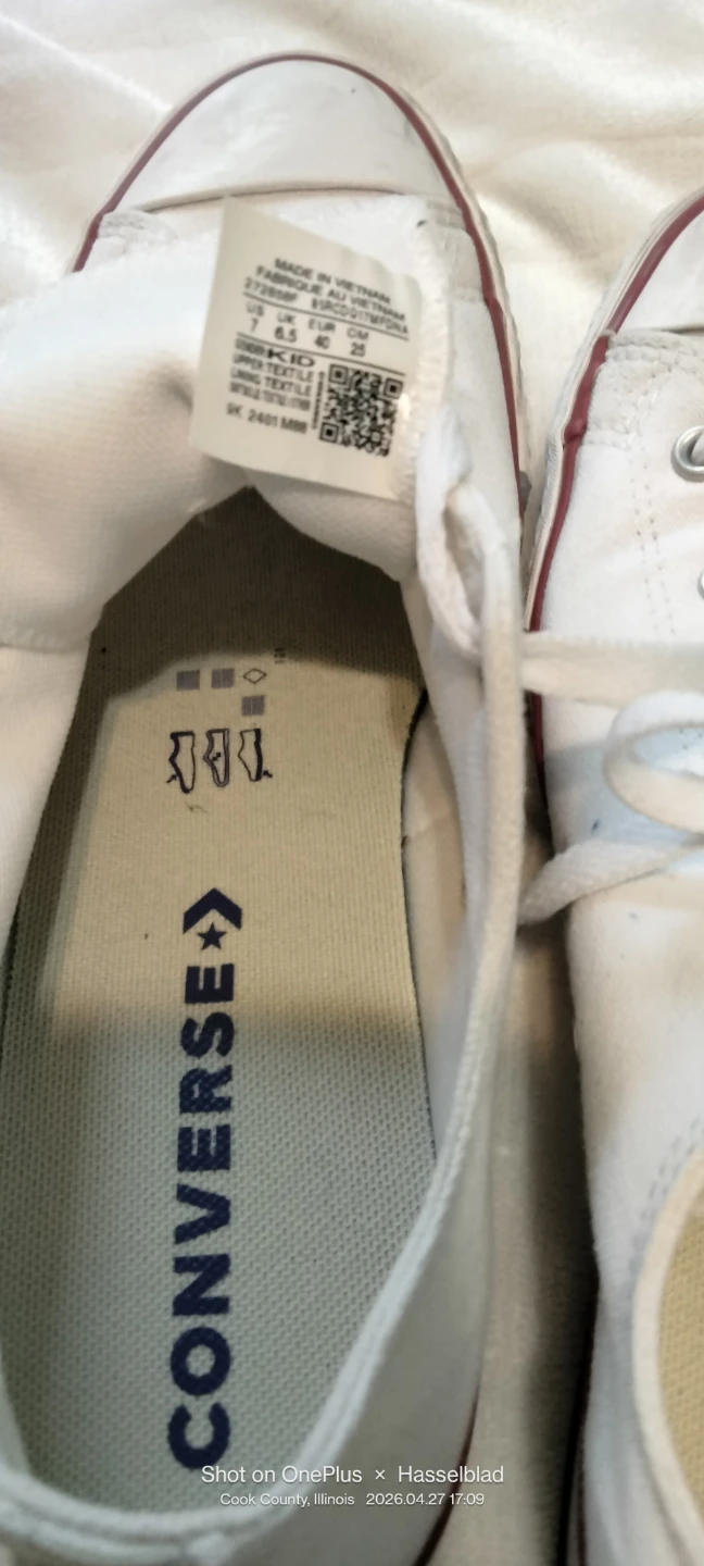 Converse All Star Chuck Taylor Low Top Sneakers - White - photo 4