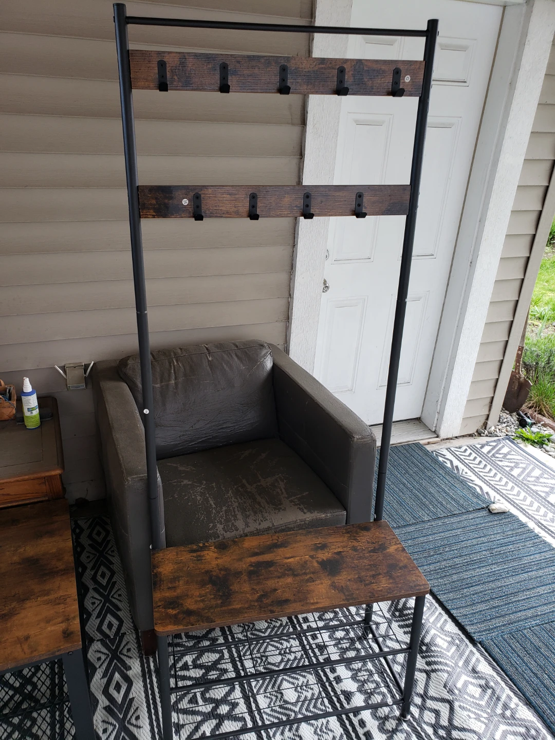 Coat Rack with Storage Shelf