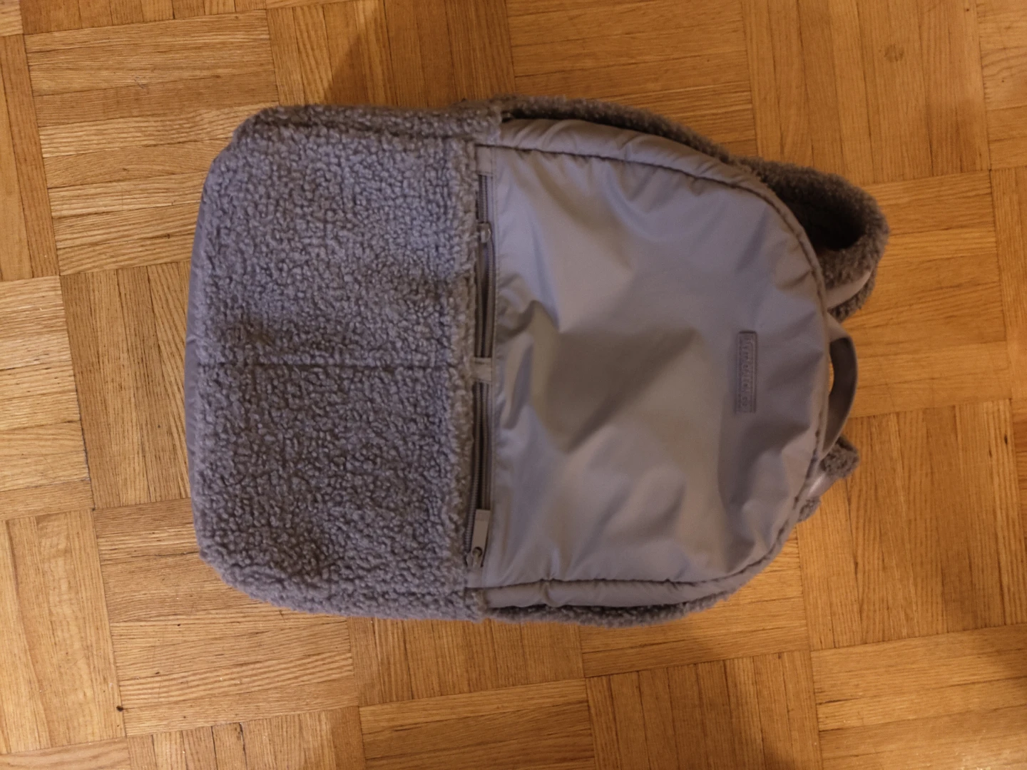. Fleece Backpack - Grey