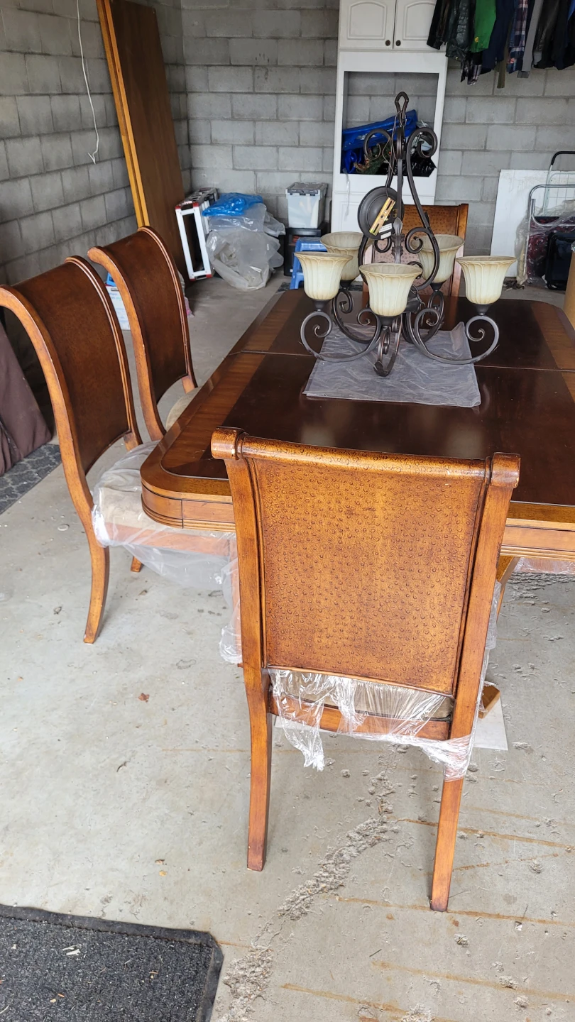 Wooden Dining Table Set with 6 Chairs - photo 5