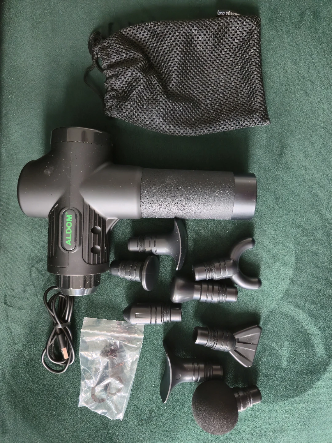 Aldom Massage Gun with Case and Attachments - photo 3