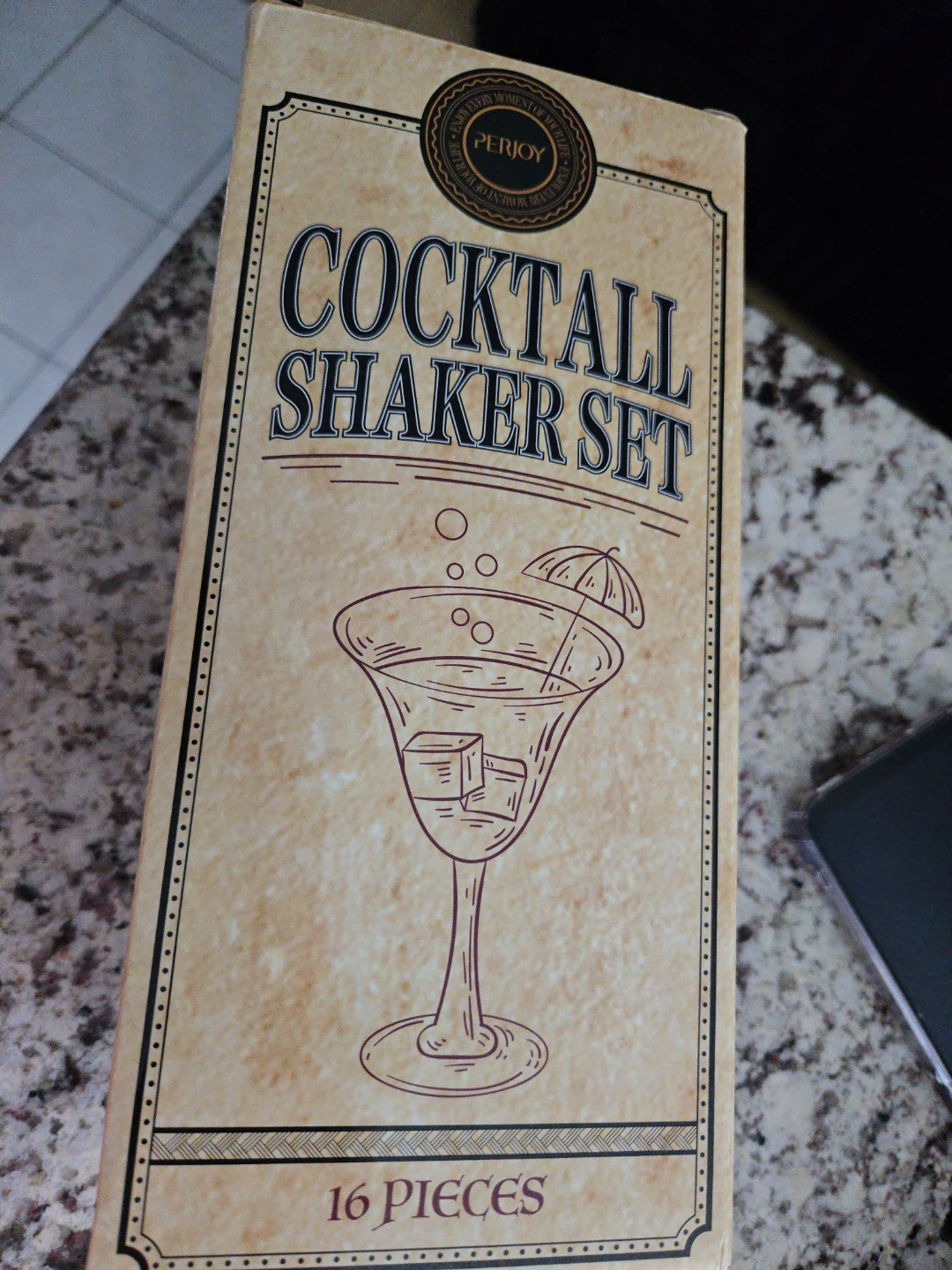 PERJOY Cocktail Shaker Set - 16 Pieces