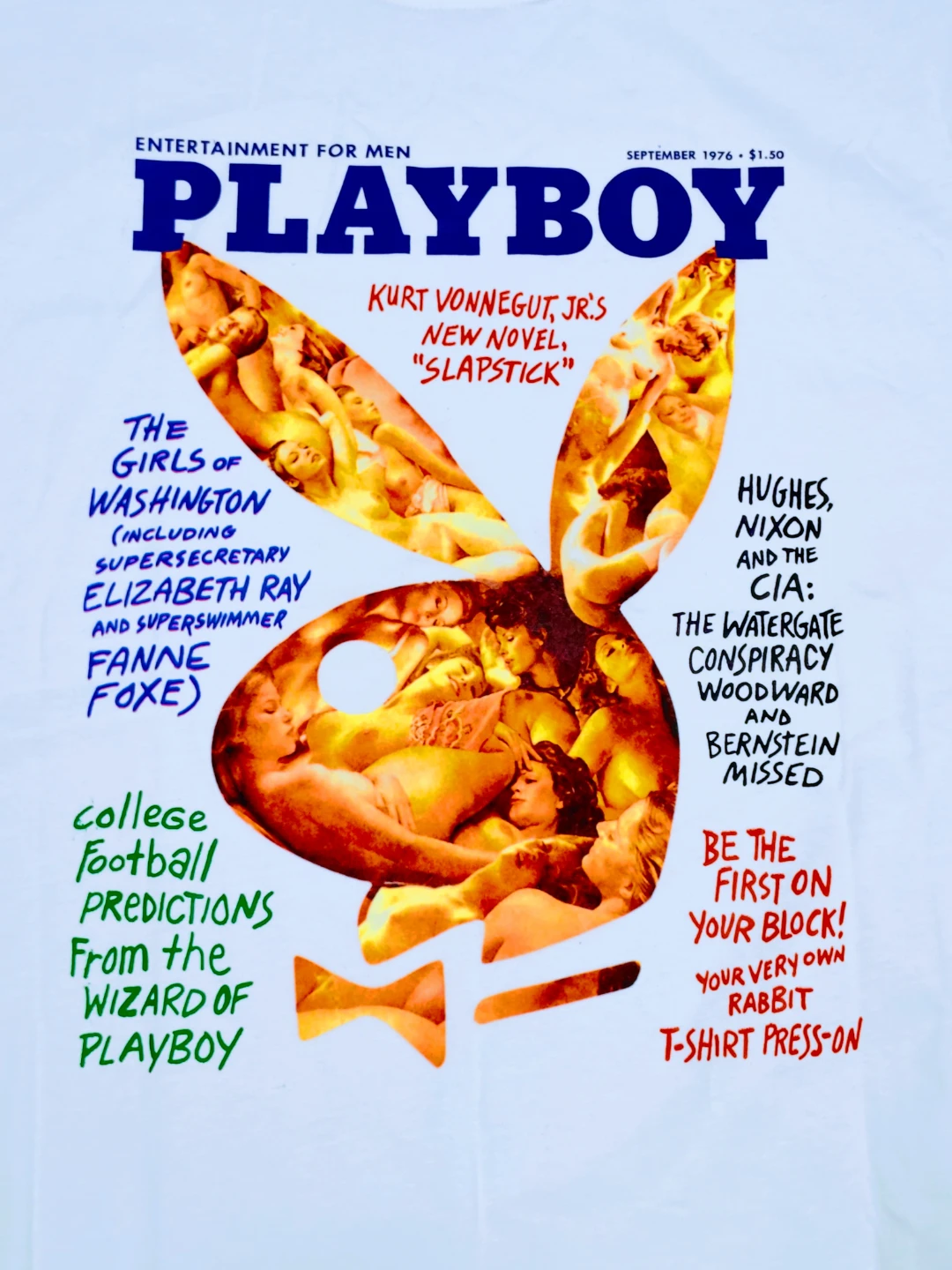 Vintage Rare 1976 Playboy New Screen Print T-Shirt - photo 2