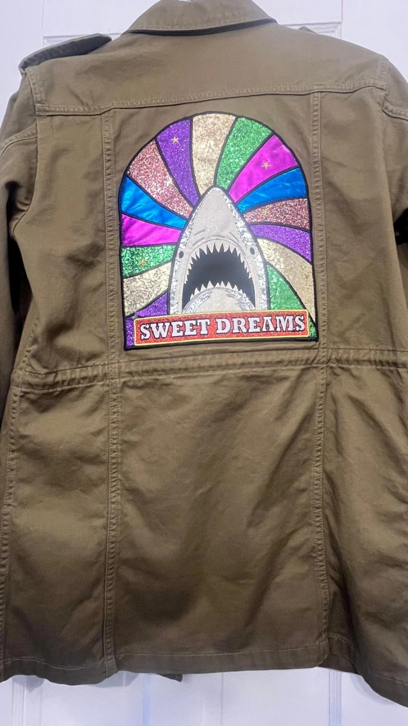 Saint Laurent Paris Jacket with Shark Patch. Size 36 - photo 3