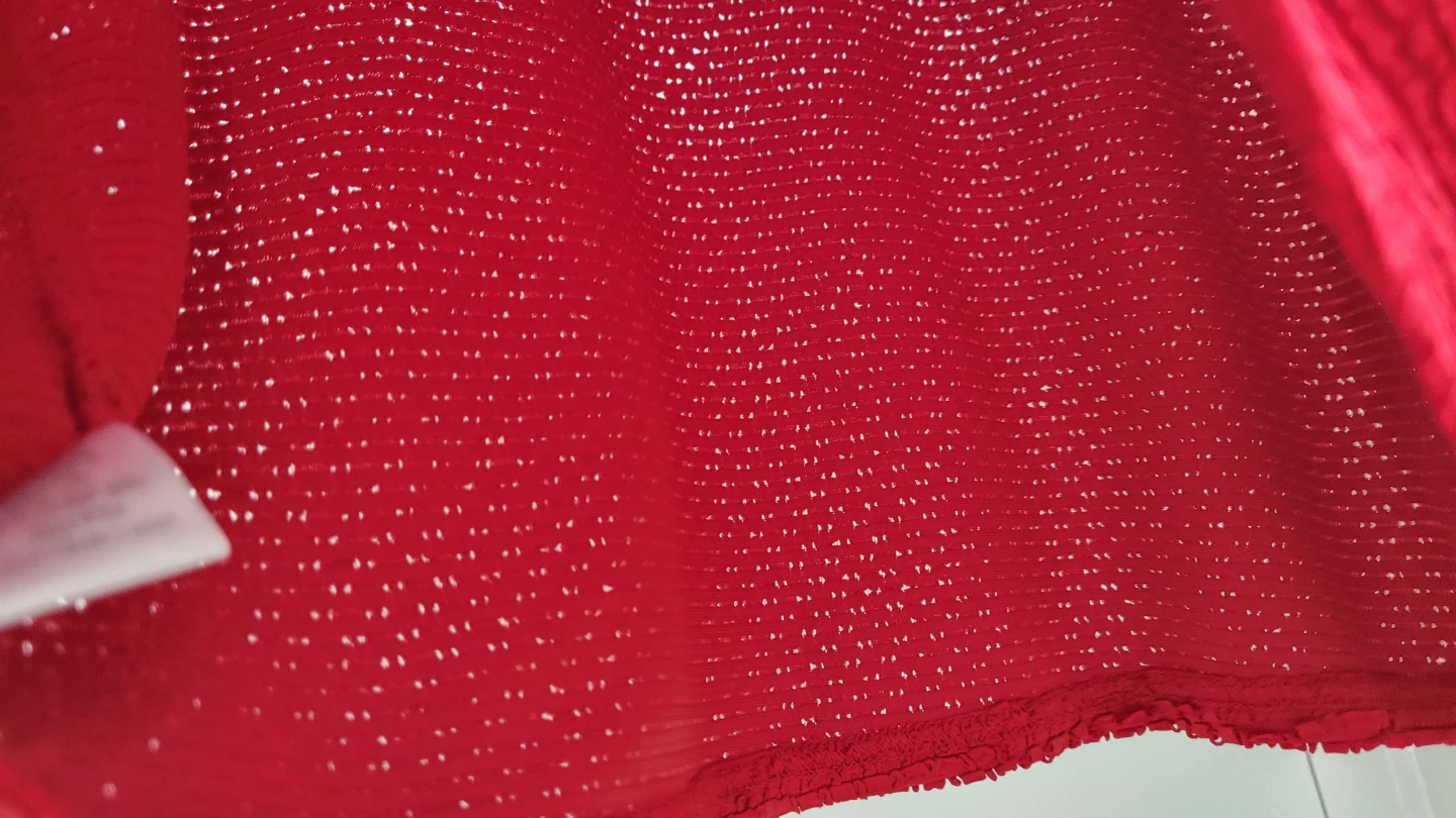George Red Textured Short Sleeve Top - photo 3