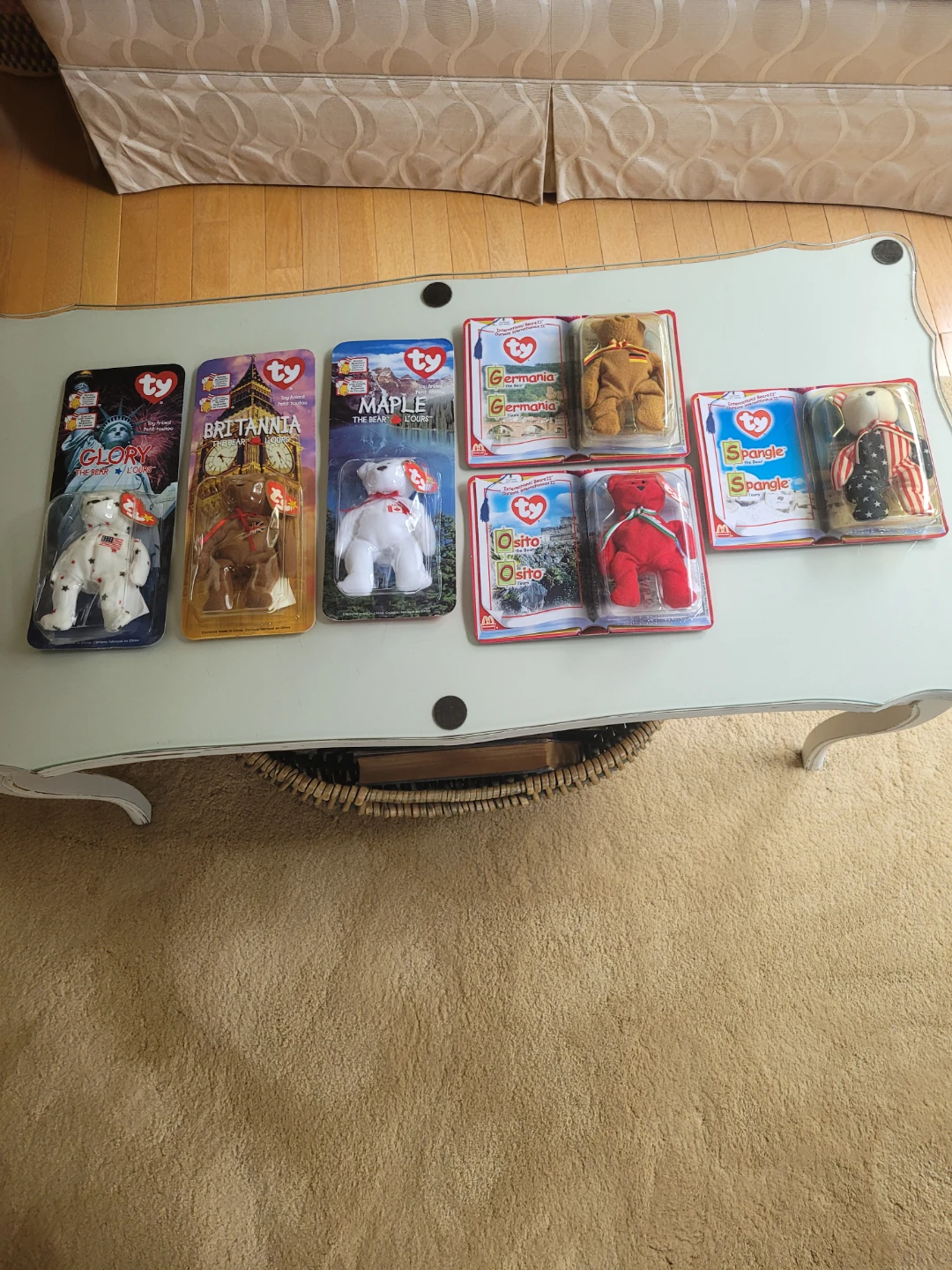 McDonalds Ty Beanie Babies International Collection of 6 New