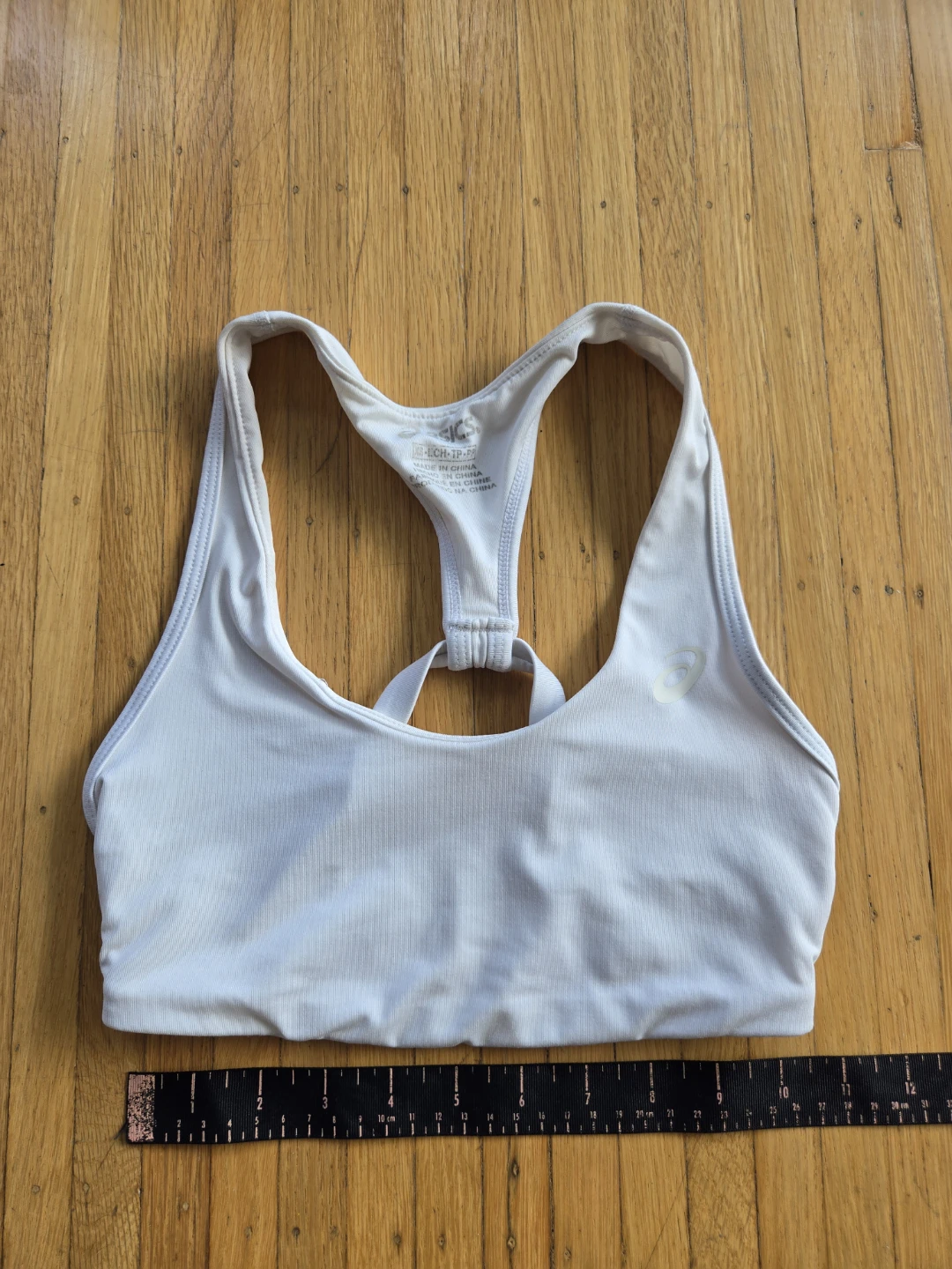 Asics White Sports Bra XS