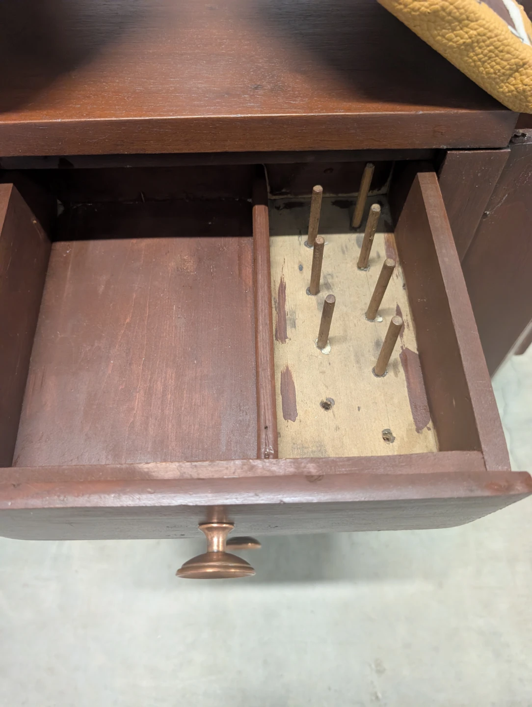 Vintage Wooden Sewing Notions Cabinet - photo 4