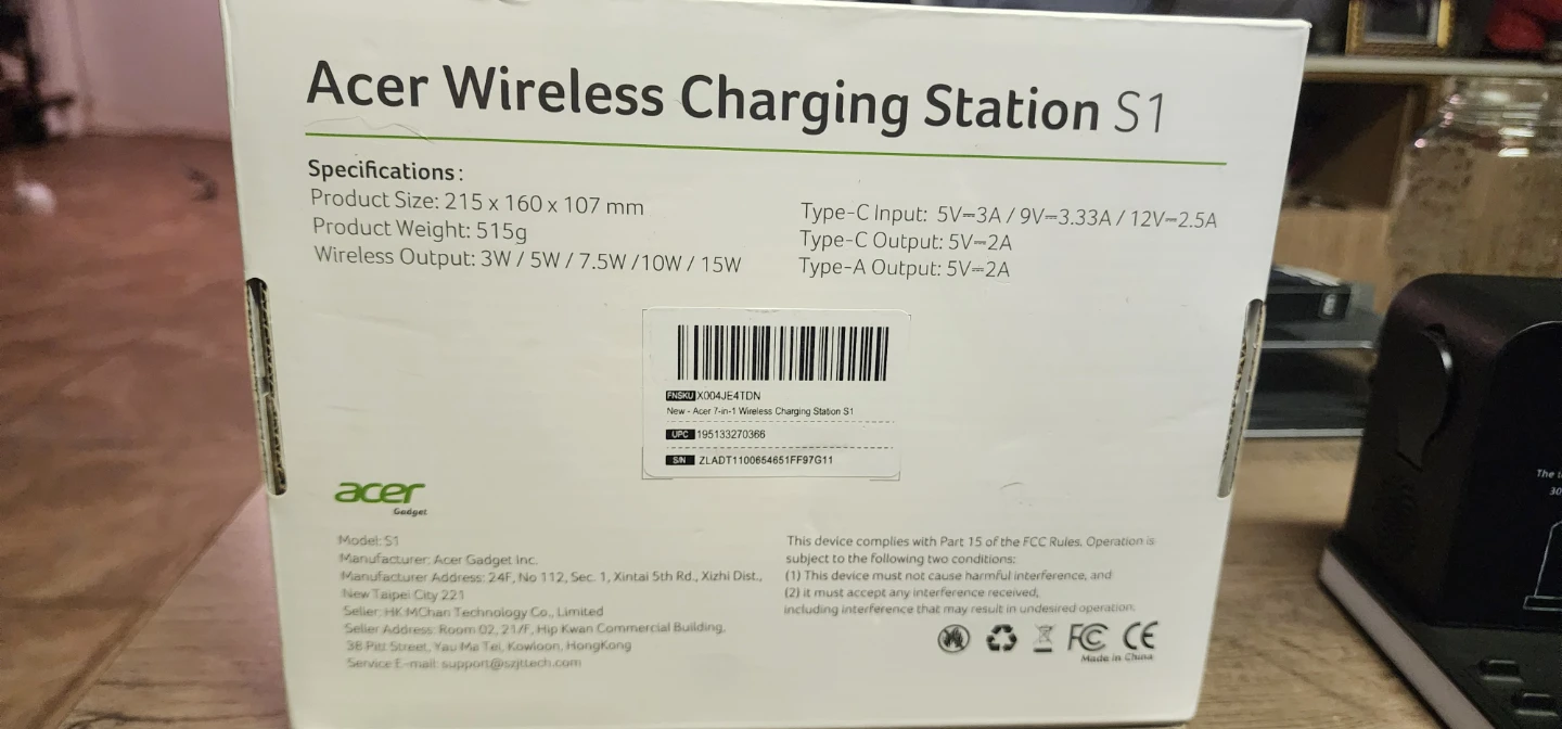 Acer Wireless Charging Station S1 cargador 7en1 - photo 5