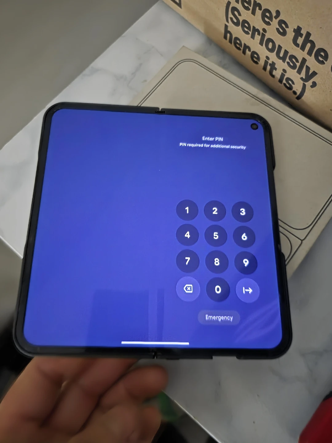 Google pixel fold 9Pro with Spiderman sticker case - photo 2