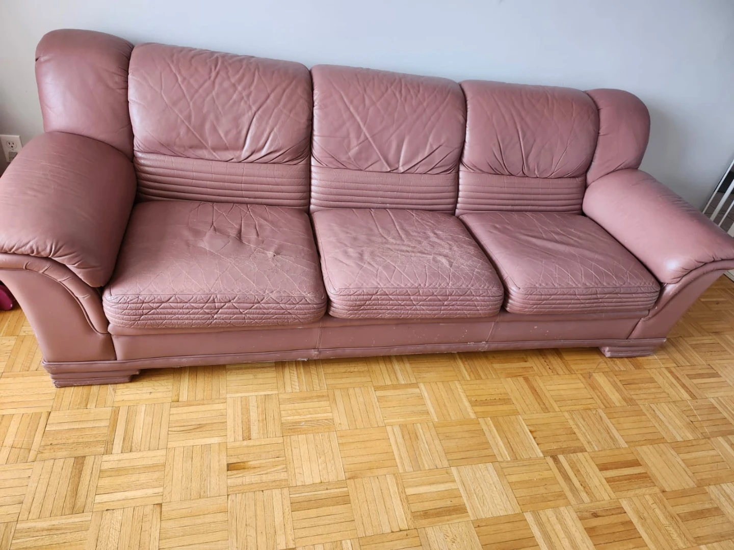 Three-Seater Sofa with Sofa Cover moving out sale - photo 2