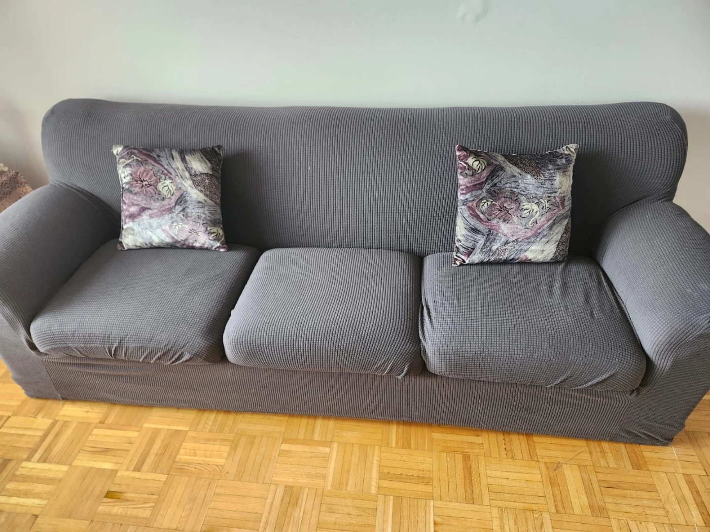 Three-Seater Sofa with Sofa Cover moving out sale