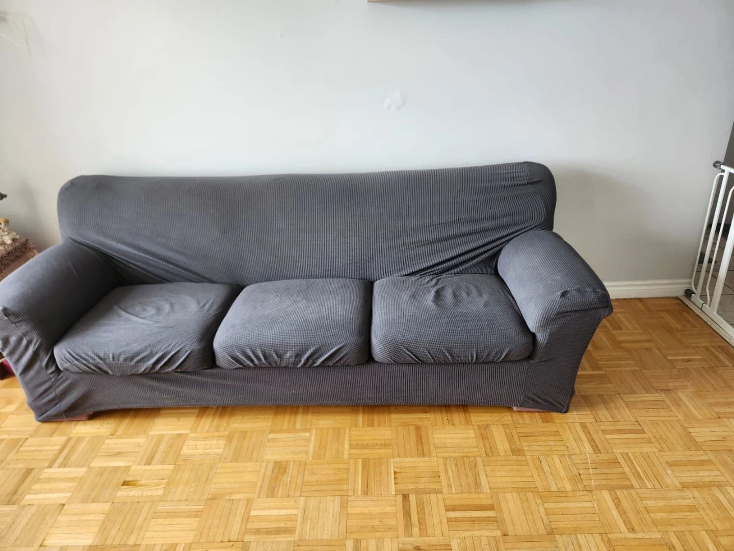 Three-Seater Sofa with Sofa Cover moving out sale - photo 5