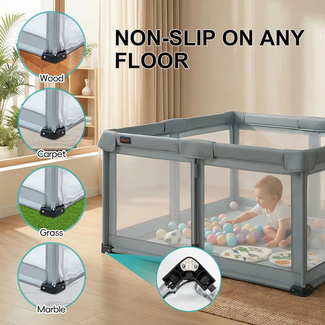 Foldable Baby Playpen with Tool-Free Assembly - photo 2