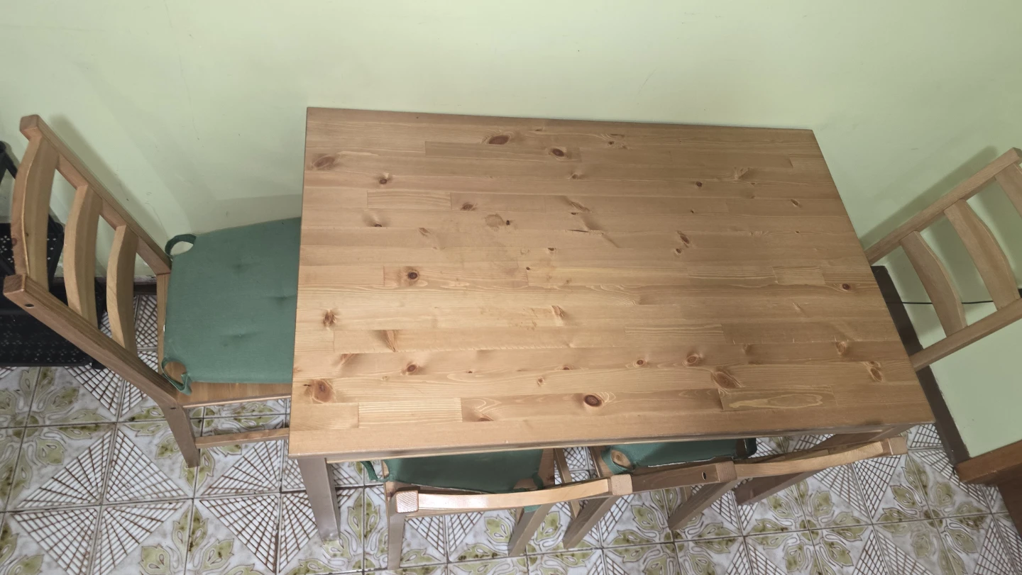 Wooden Dining Table and 4 Chairs - photo 2
