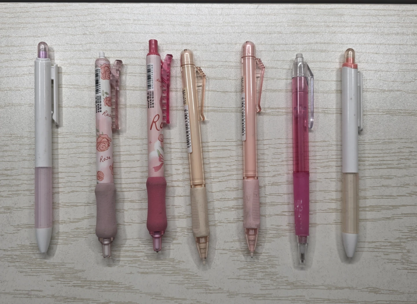 Pink machinical pencil set
