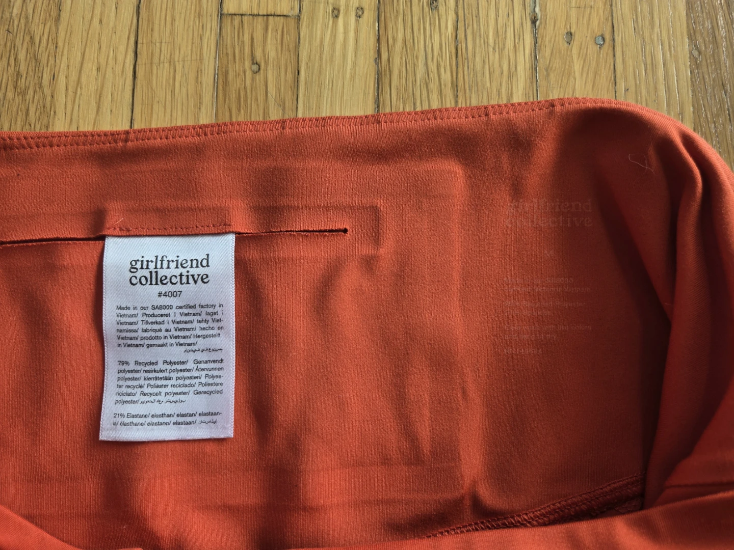 Girlfriend Collective Orange Recycled Leggings M - photo 3