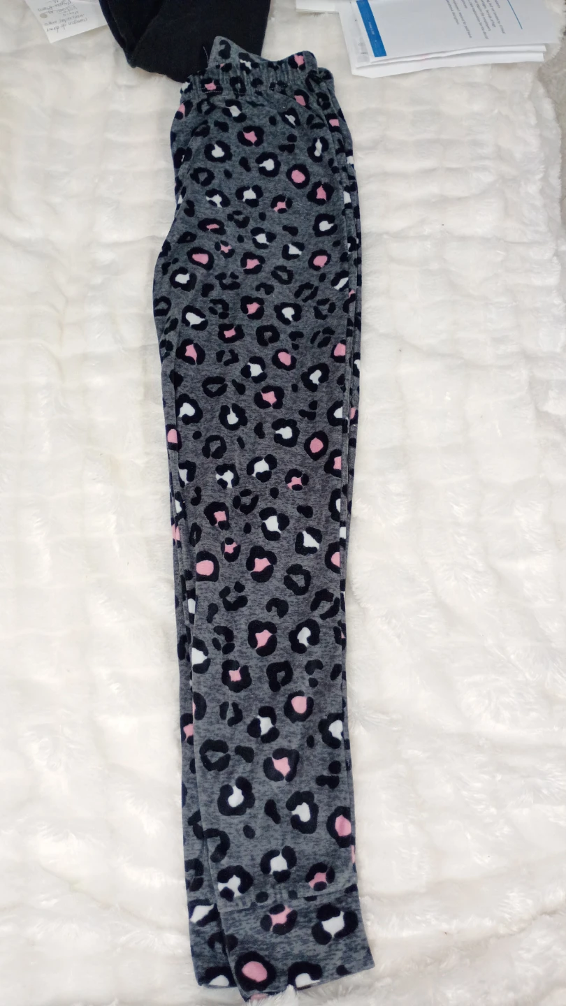 Girls' Leopard Print Pajama Pants - photo 2