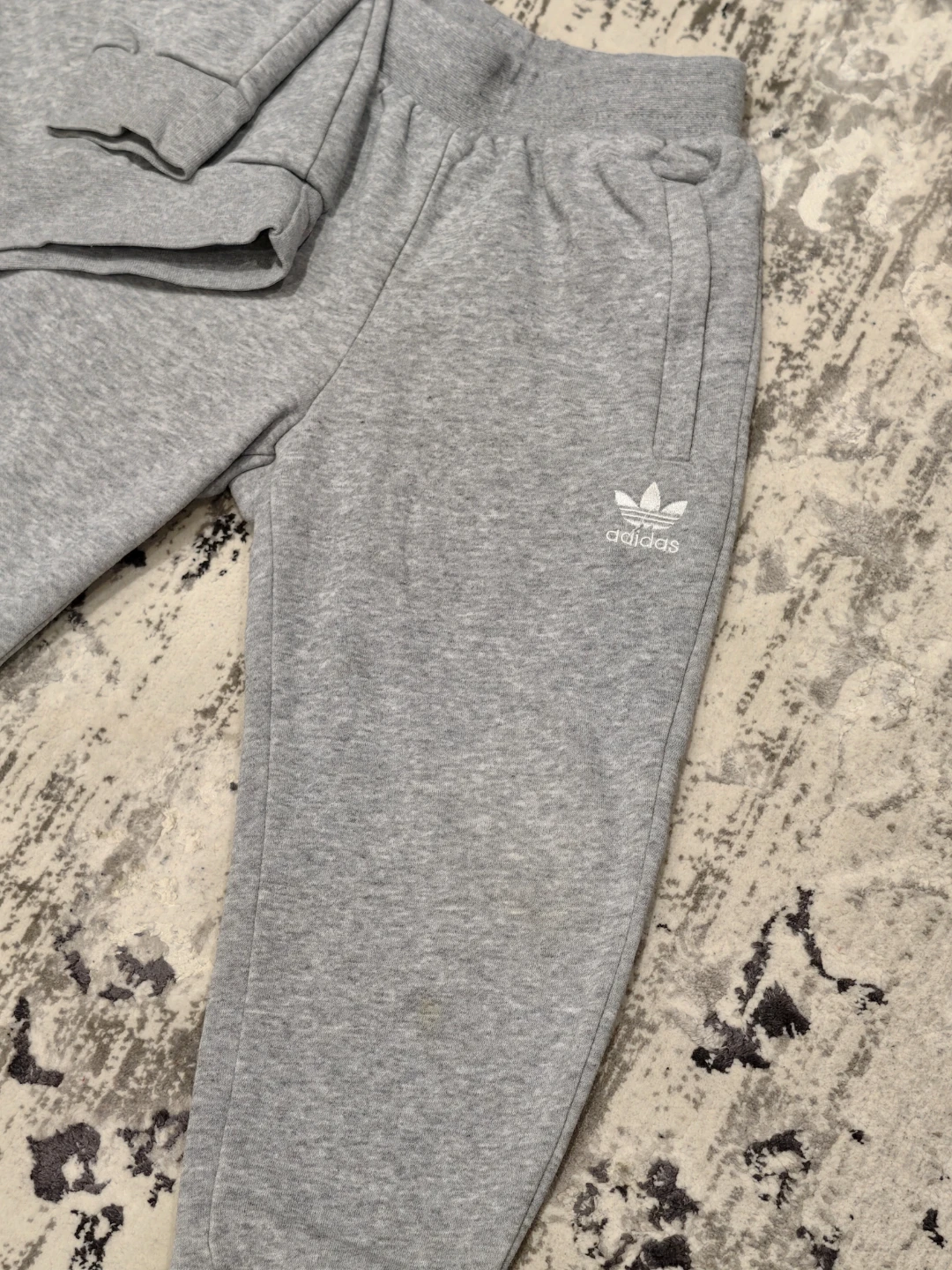 Adidas Kids Toddler Grey Sweat Suit Set Size 5T - photo 3