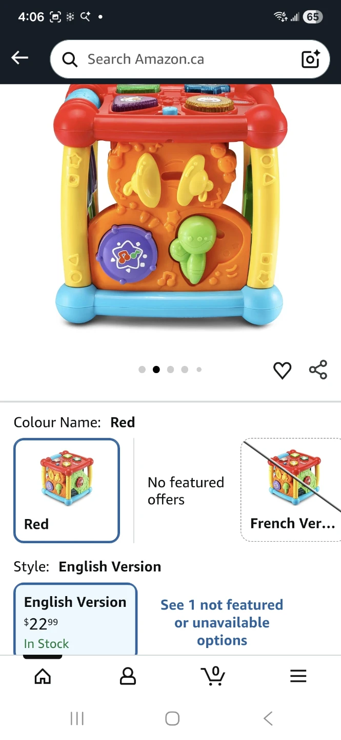 VTech Busy Learners Activity Cube - Red
