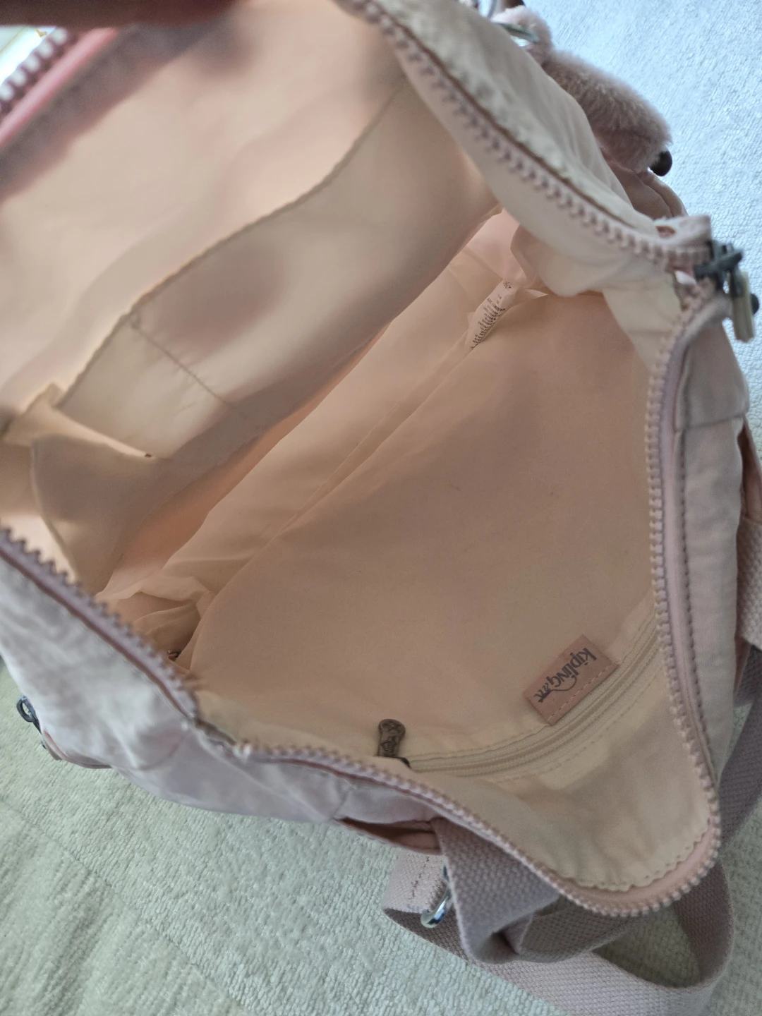 🌱Kipling Pink Nylon Backpack/Tote Bag - photo 4