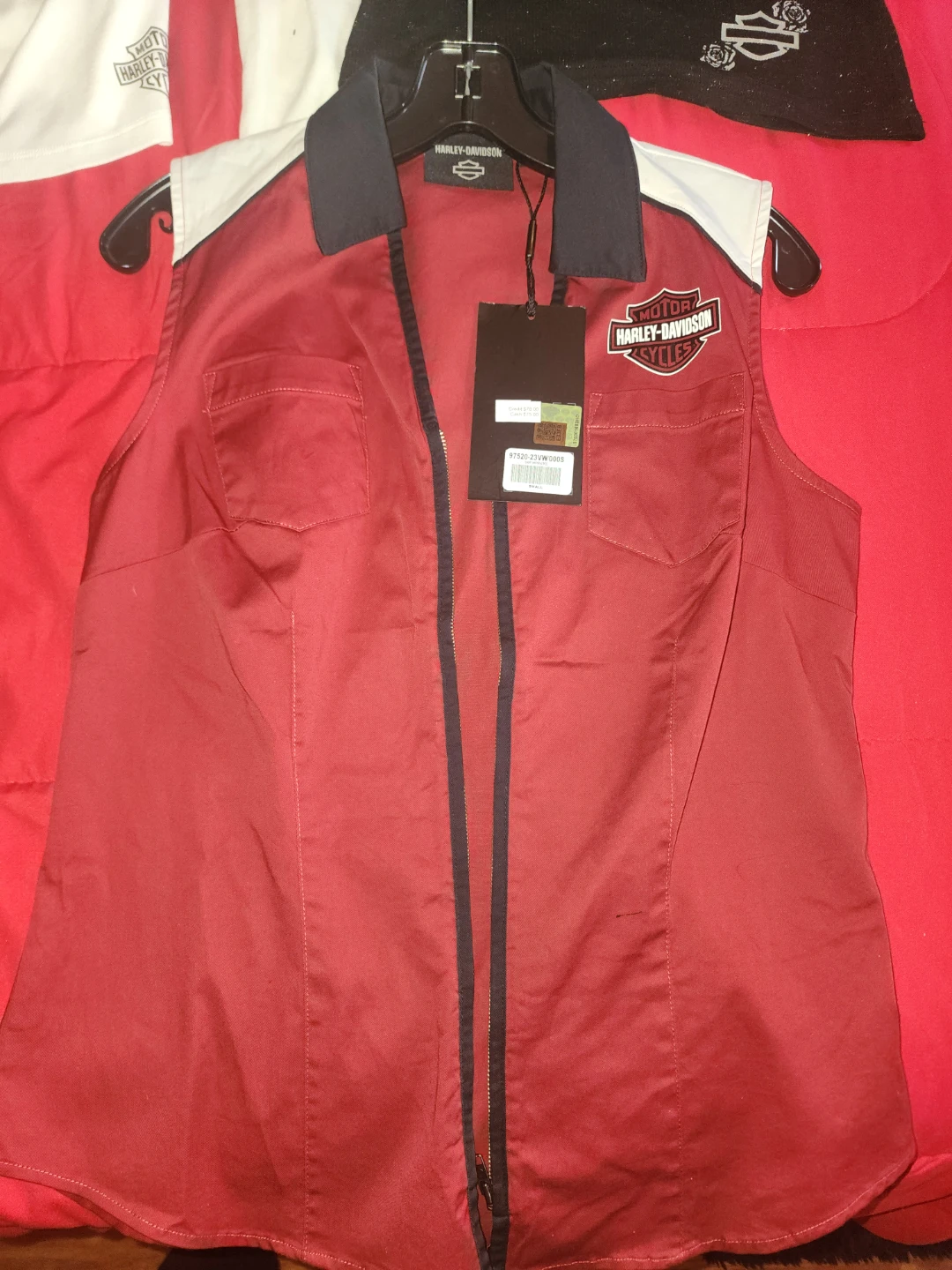 Harley-Davidson Women's Sleeveless Vest - Red
