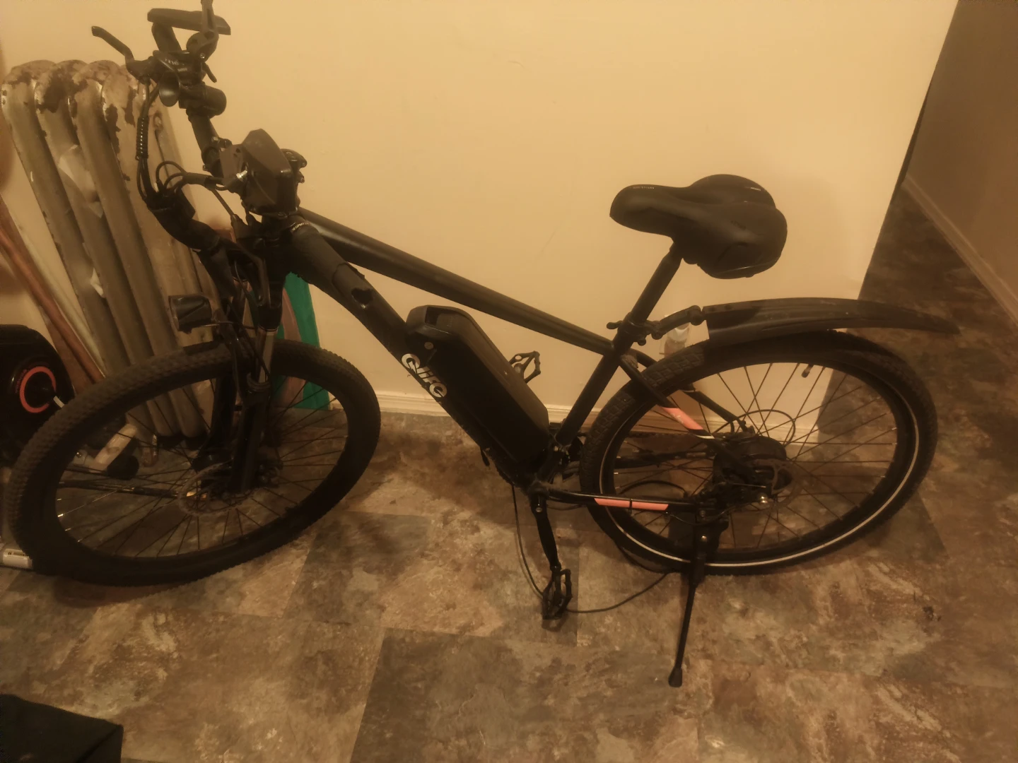 Black "eRide" Electric Mountain Bike