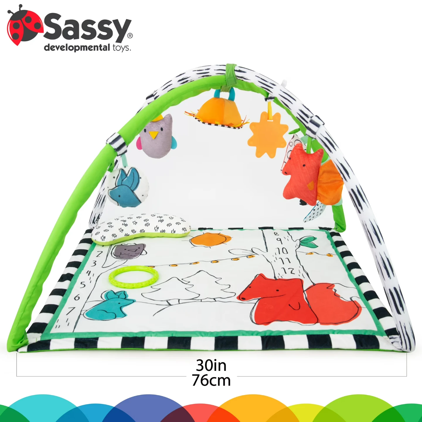 Sassy Gone Camping Grow-Along Gym and Play Mat - photo 3