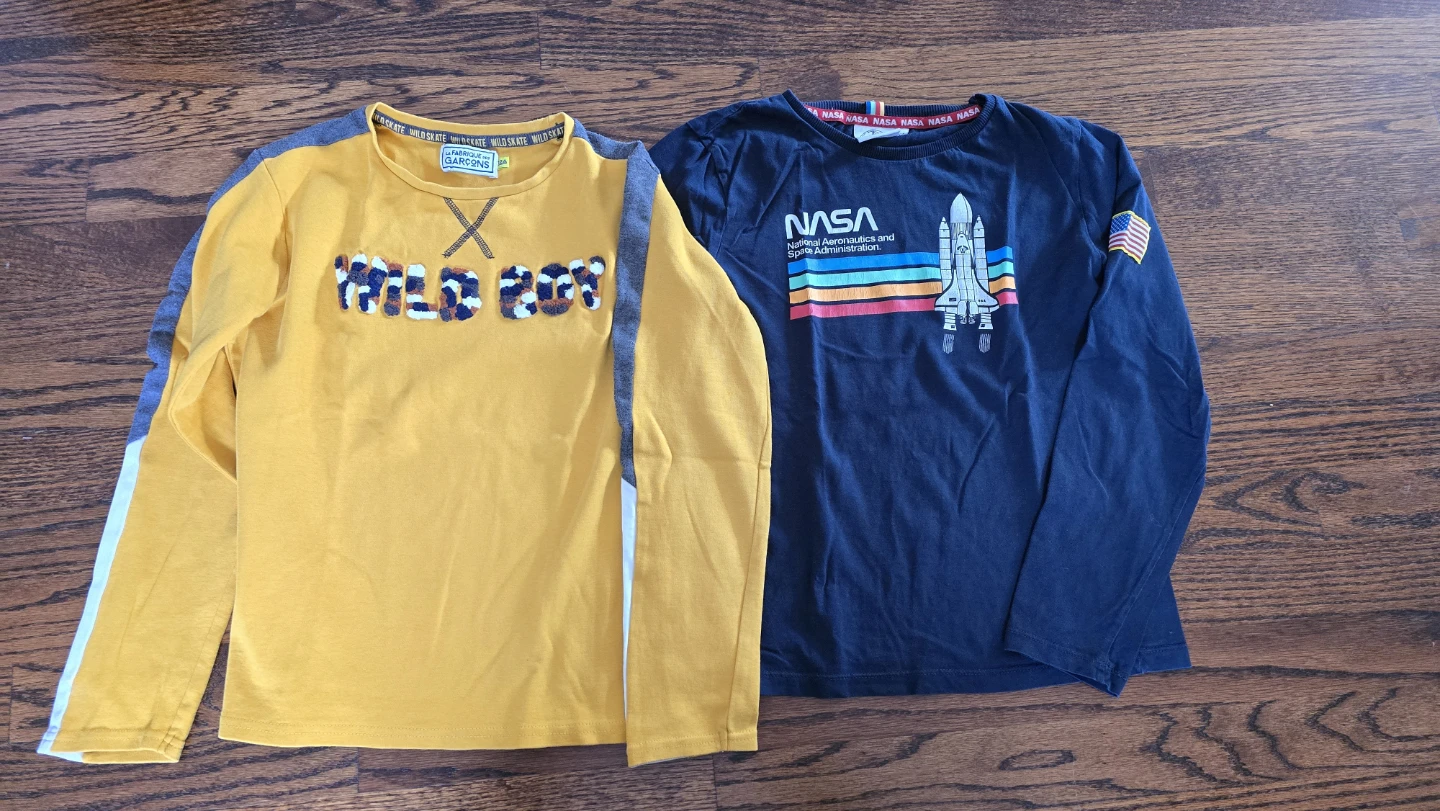 2 Long Sleeve T-Shirts for Youth size 12Y
