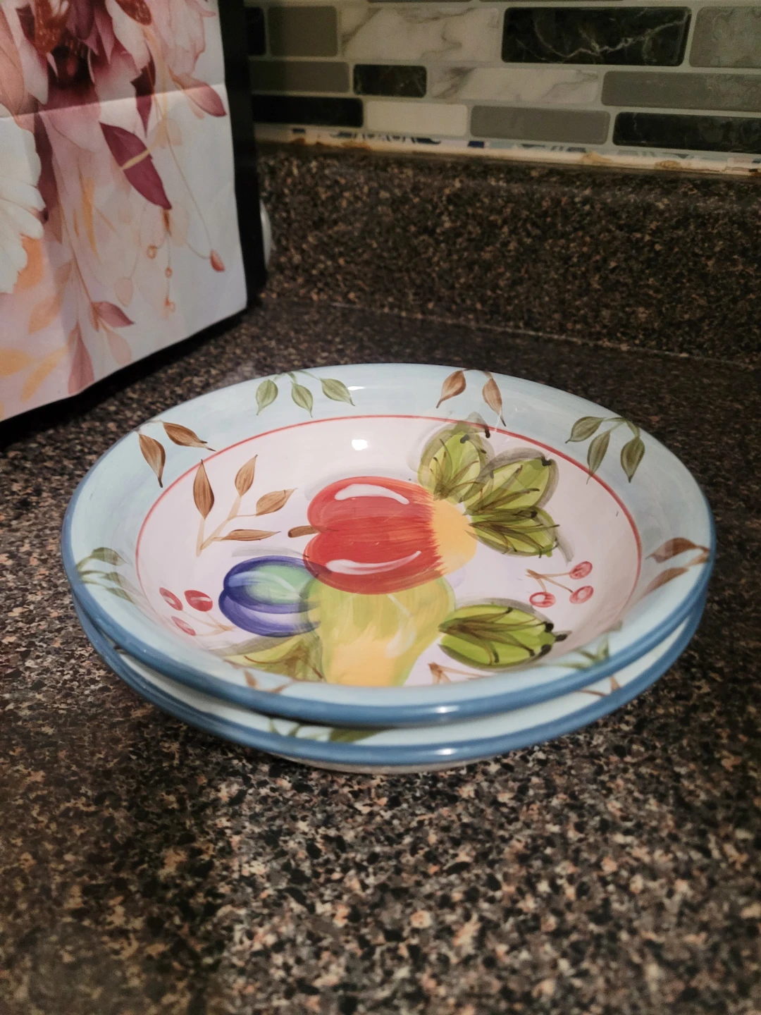 Set of 2 Heritage Mint Ltd Black Forest Fruits Bowls$10each