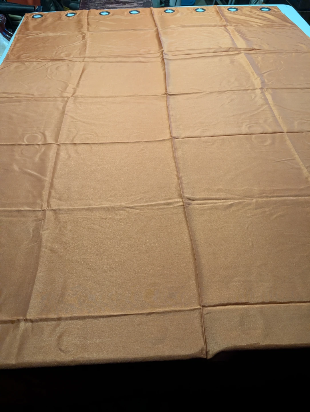 Orange Grommet Curtain Panel