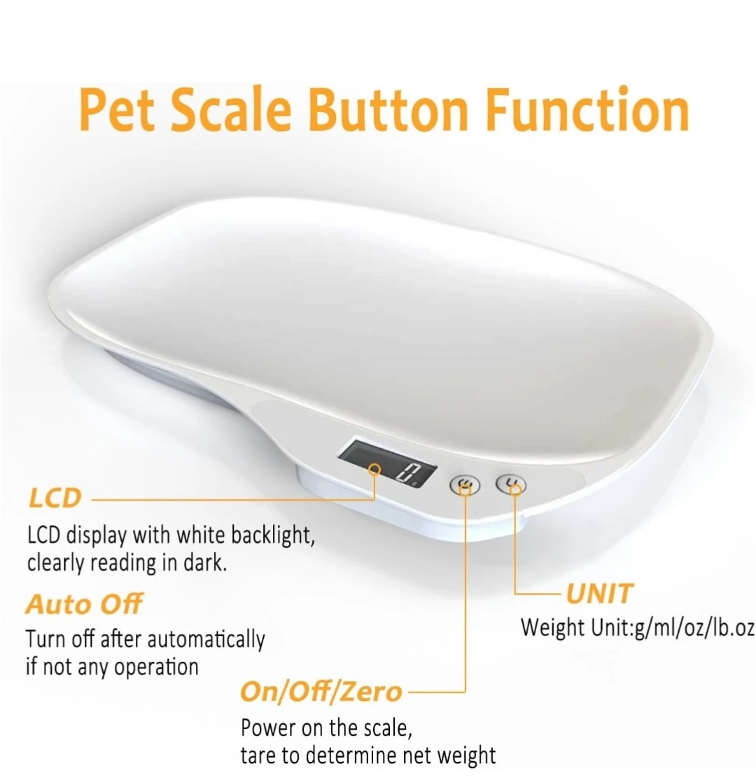 Small Animal Digital Scale 14x10 inch White - photo 3