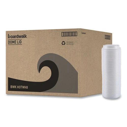 Boardwalk Plastic Hot Cup Lids For 8 oz Cups