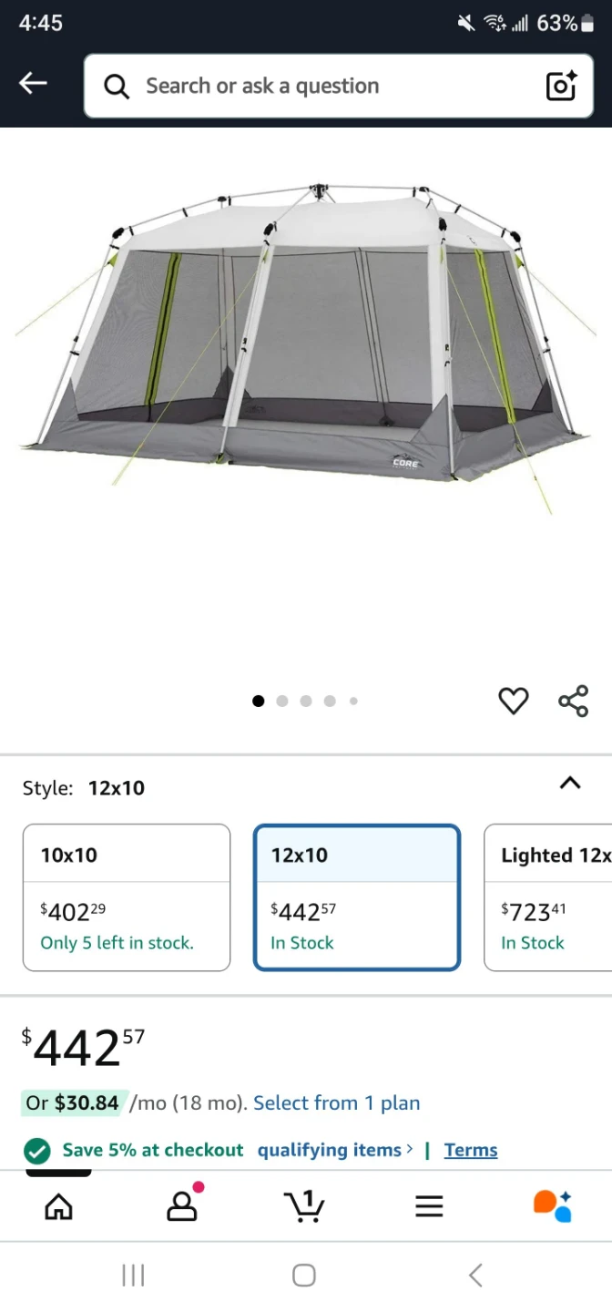 CORE 12x10 Screen House Tent