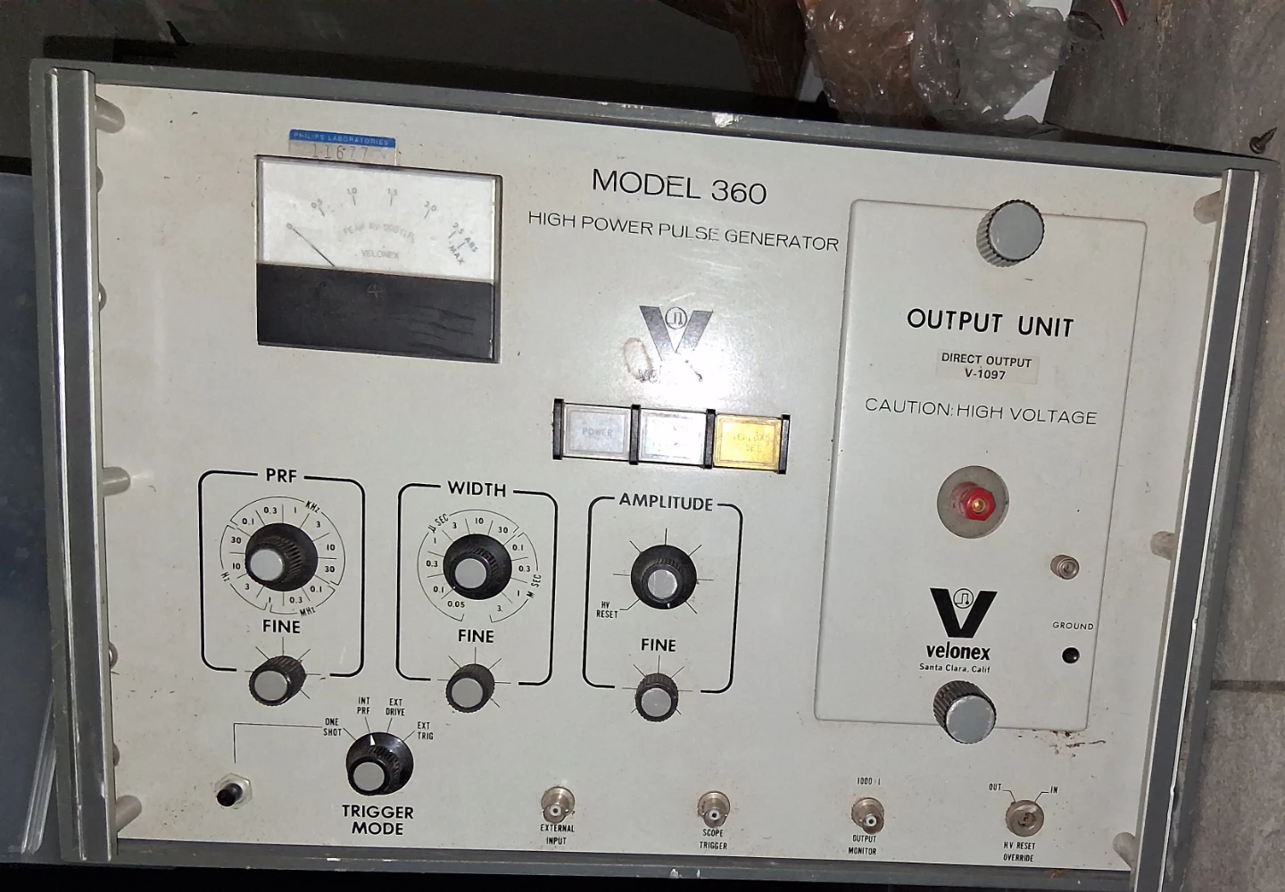 Velonex Model 360 High Power Pulse Generator - photo 2