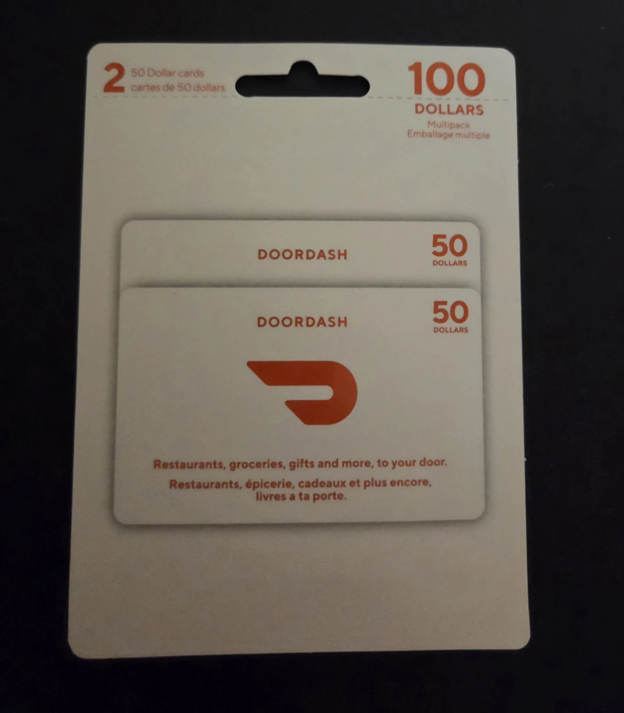 DoorDash Gift Cards - 2 x $50