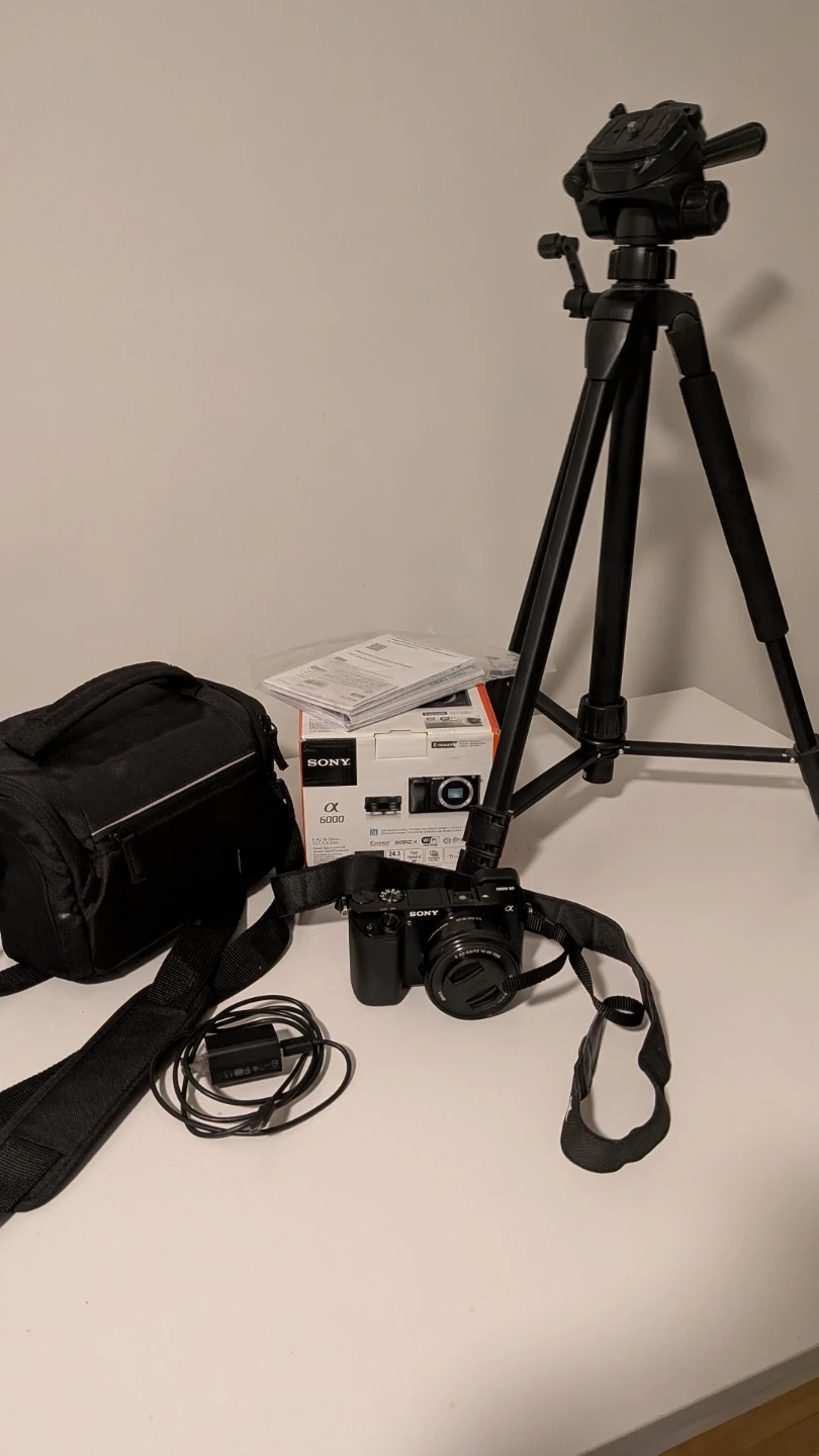 Sony a6000 Camera with original packaging plus accessories