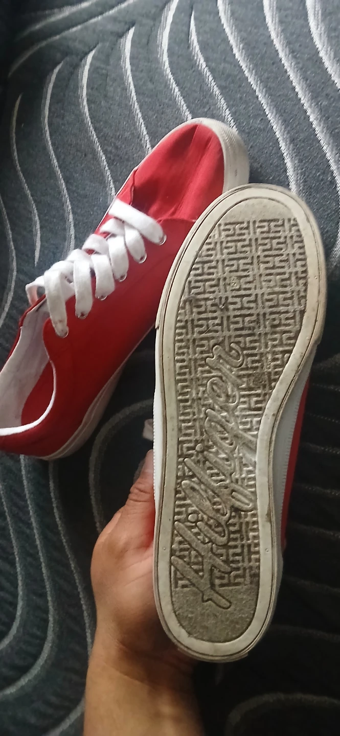 Tommy Hilfiger Red Canvas Sneakers - Size 10M - photo 5