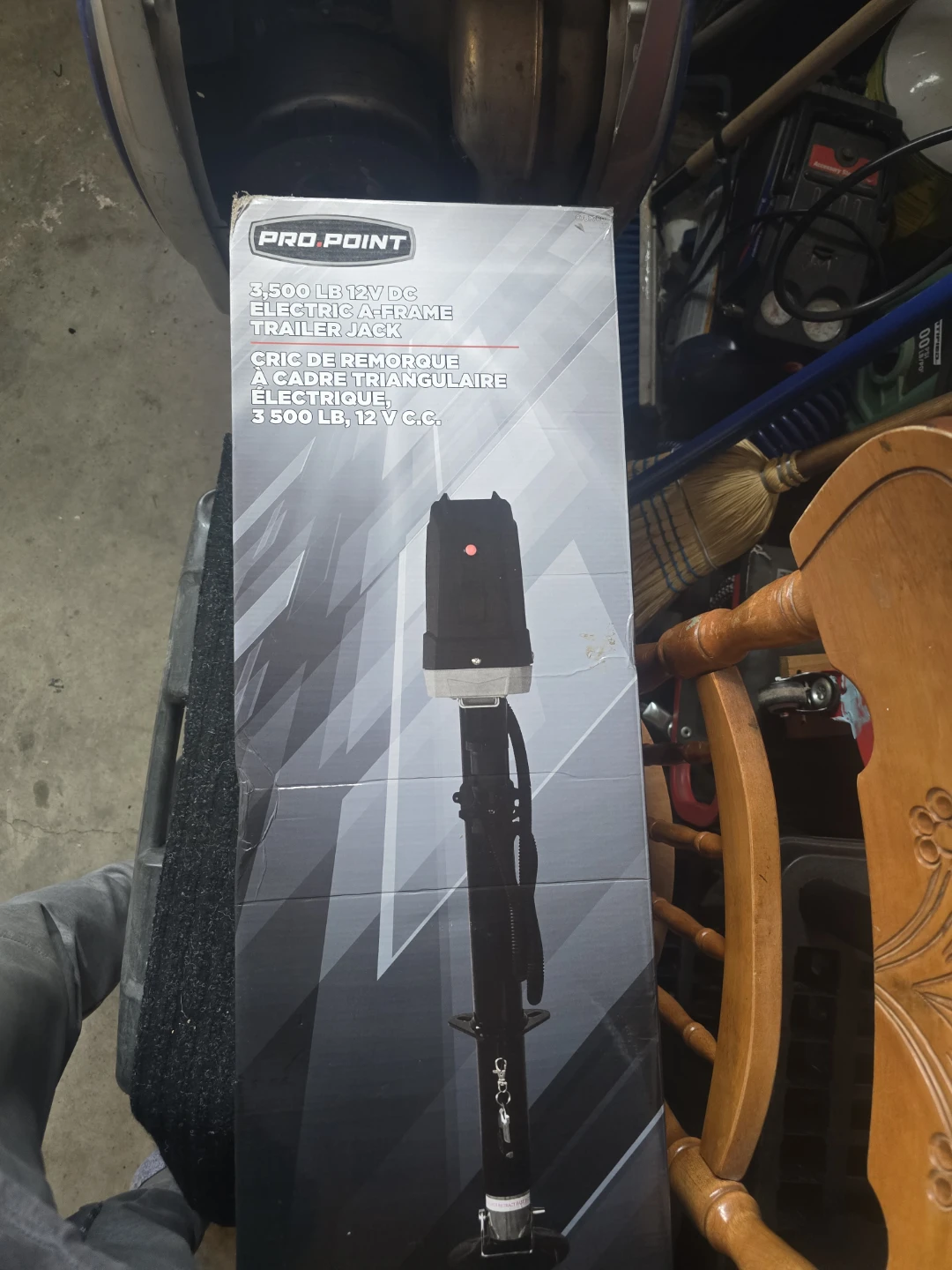 Pro Point 3,500 lb 12V DC Electric A-Frame Trailer Jack
