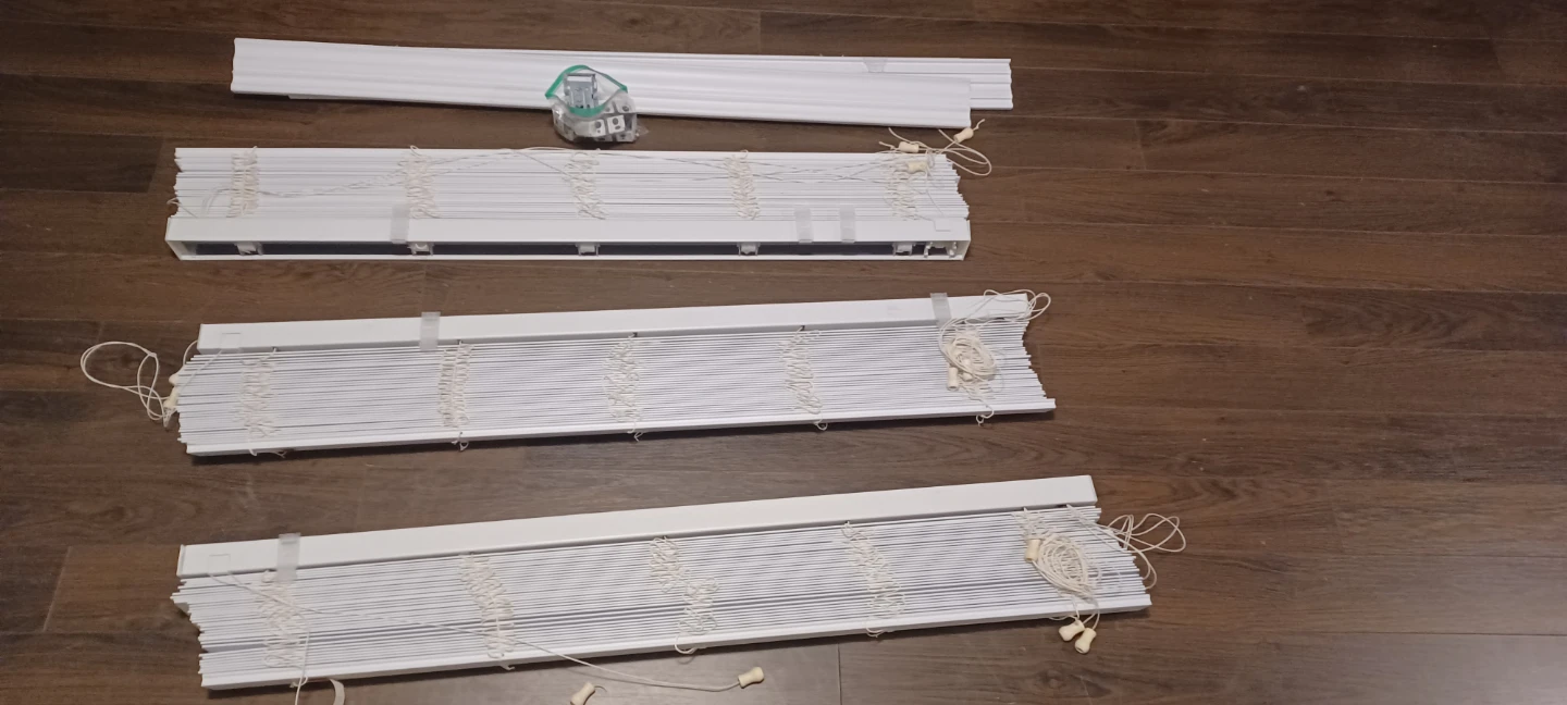slatted windows blinds 47 inch width and 60 inch height : 3 unit - photo 2