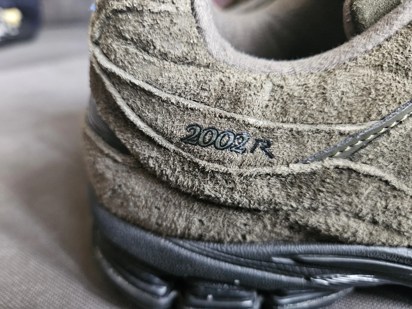 New Balance 2002R Olive Suede Running Shoes - photo 5
