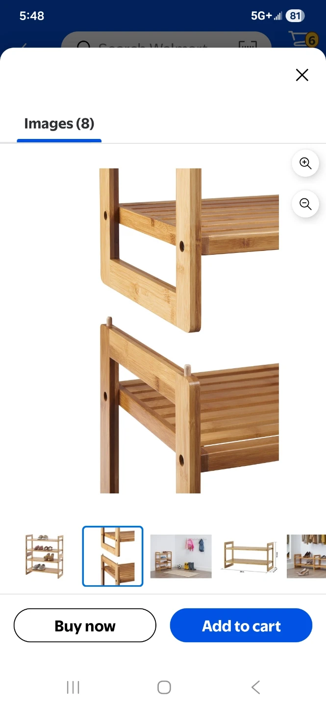 TRINITY Bamboo 4-Tier Shoe Rack - photo 3