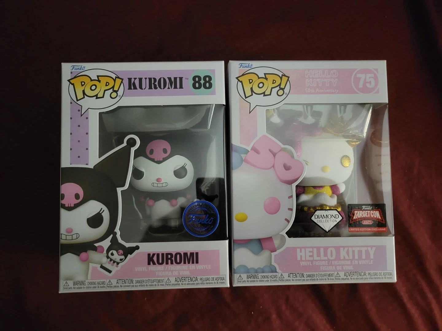 Funko Pop! Kuromi 88 & Hello Kitty 75 Vinyl Figures