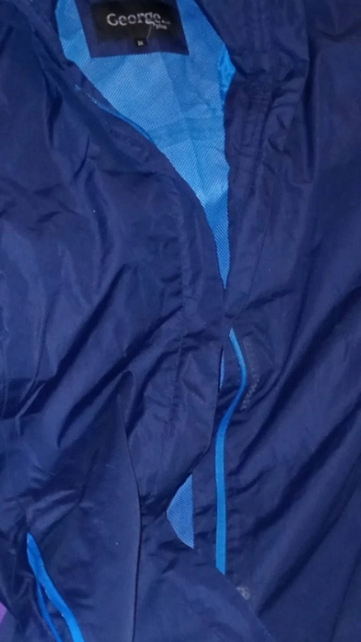 George. Blue Hooded Jacket - Size 1x - photo 2