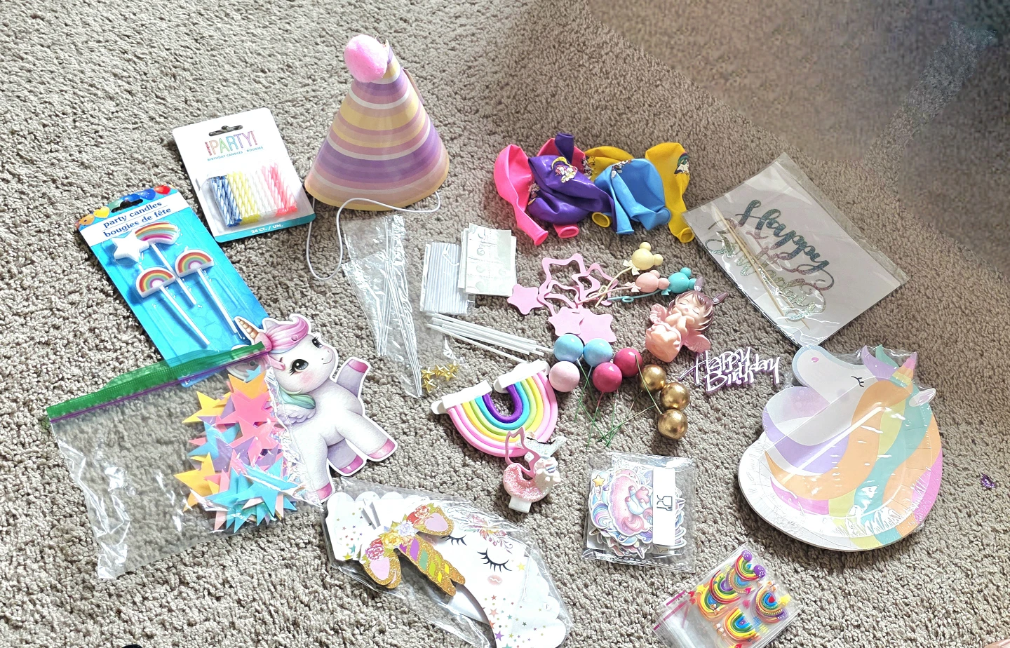 Unicorn Birthday Party Supplies Lot 🌱