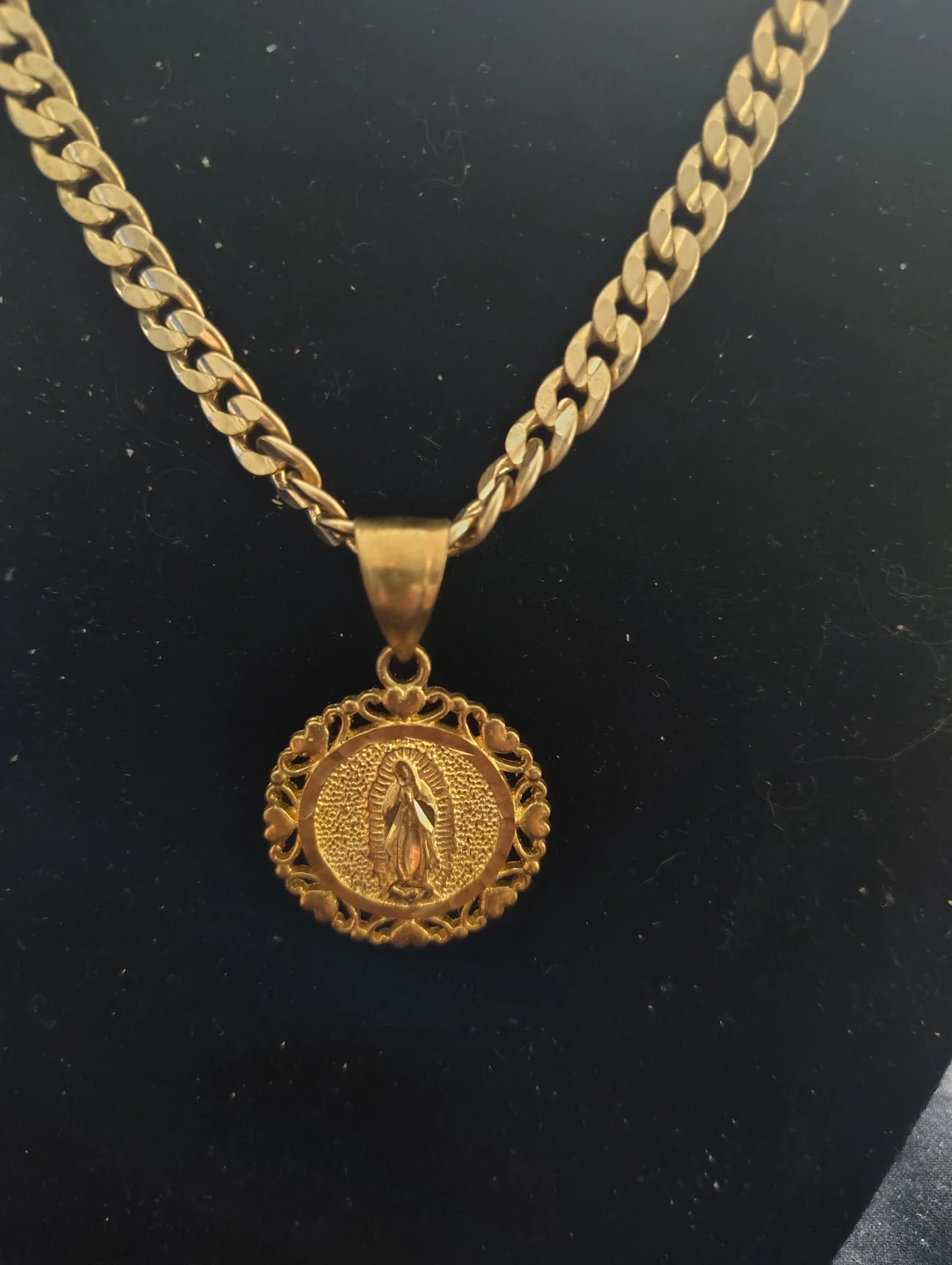 Gold Tone Miraculous Medal Necklace - photo 2