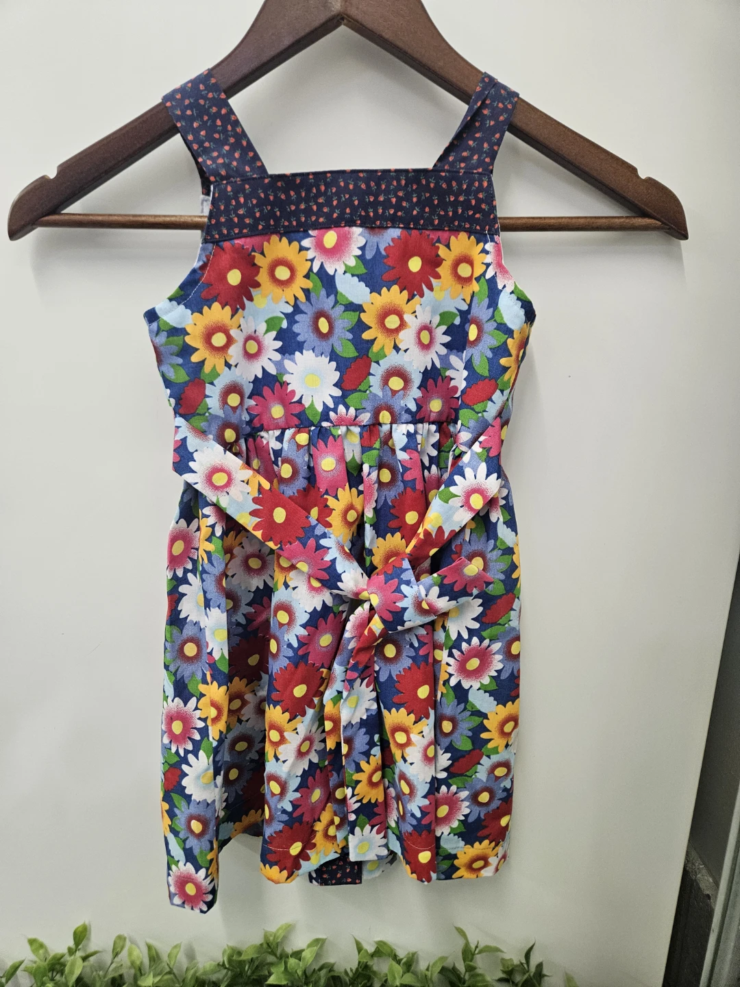 Girls Floral Button-Front Dress Handmade - photo 2